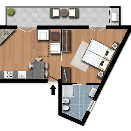Flatinrome Residence Fiera Ponte Galeria Zimmer foto